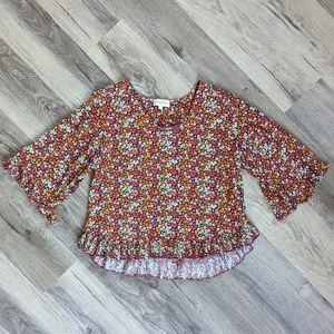 Ruffles Floral Blouse